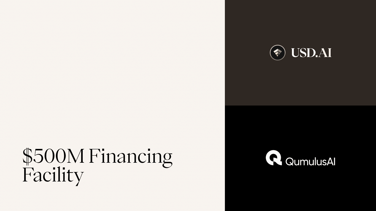 QumulusAI Secures $500M via USD.AI