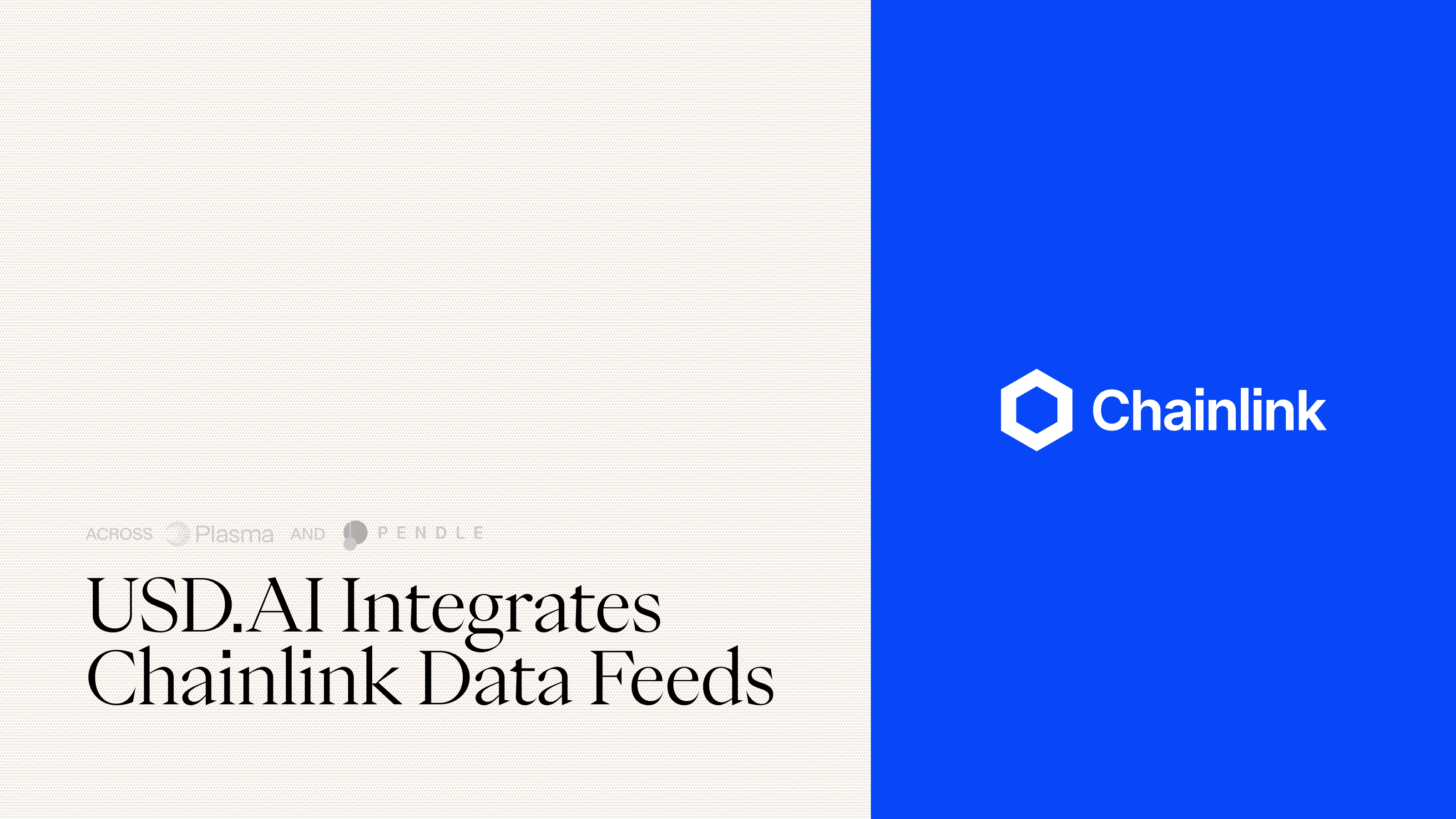 USDAI Adopts Chainlink As Its Official Oracle